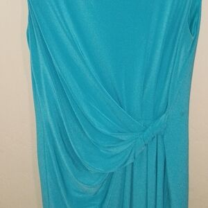 Cato Chic Turquoise Asymmetrical Dress